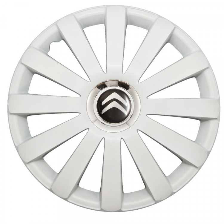 Колпаки на колеса R14 Ситроен SPR Pro White 