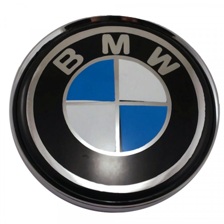 Колпачки на диски 62/56/8 со стикером BMW черный