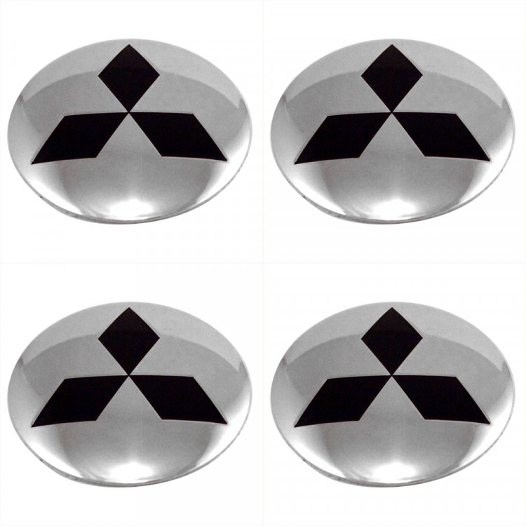 Наклейки на диски Mitsubishi steel сфера 56 мм 