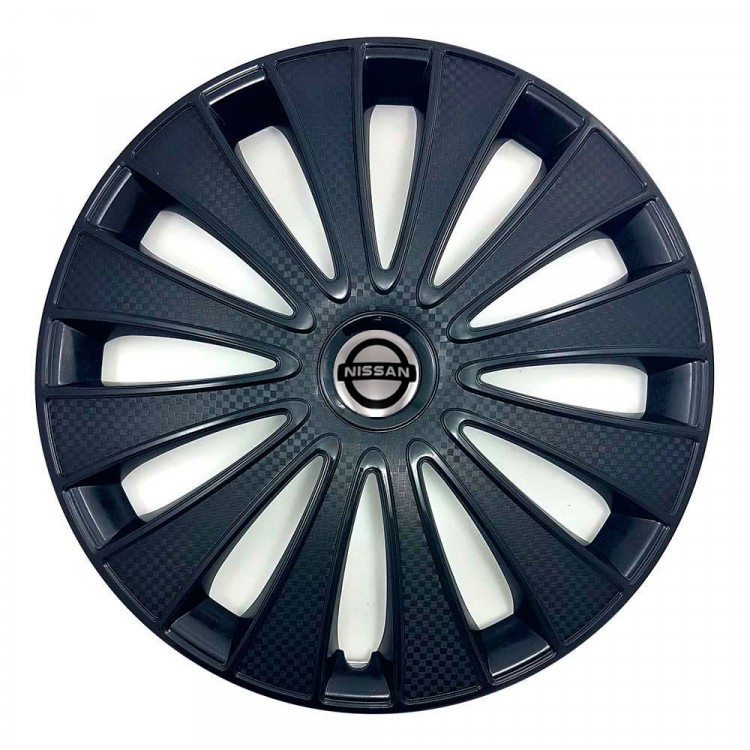Колпак на колеса Nissan GMK Carbon R15 1524038 черный 