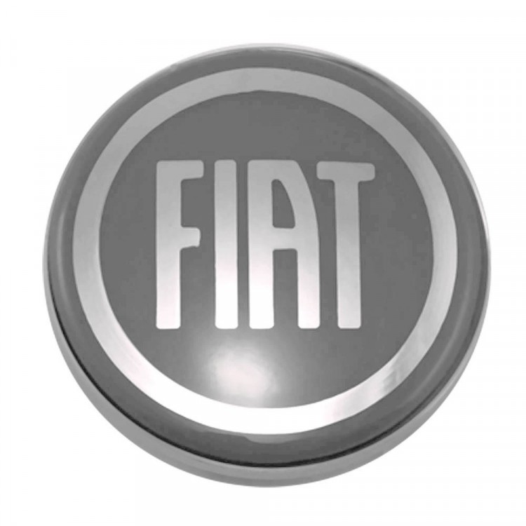 Колпачки на диски 62/56/8 со стикером Fiat серый