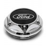 Колпачок на диски Ford  64/56/9 хром-черный конус 