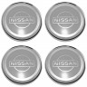 Комплект ступичных колпачков
Nissan 62/56/8 серый+хром