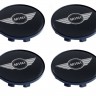 Колпачок на литые диски Mini Cooper 58/50/11 черный/хром