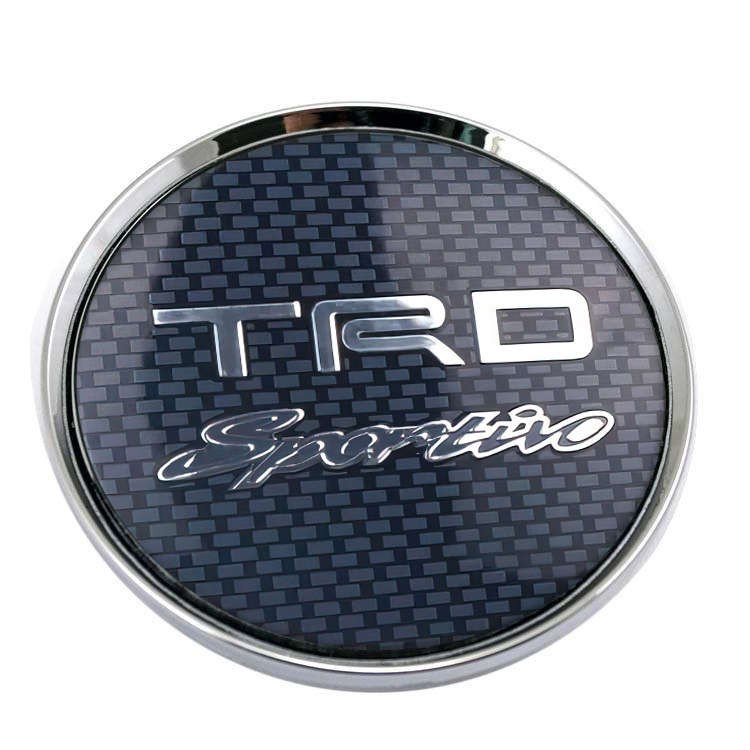 Колпачок ступицы Toyota TRD 63/58/8 карбон/синий