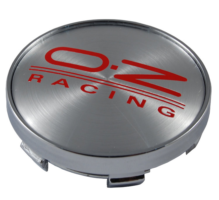 Колпачок на диски OZRacing 60/56/9 серебро-красный