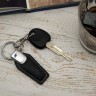 Брелок автомобильный кожаный BMW M премиум 3 кольца
