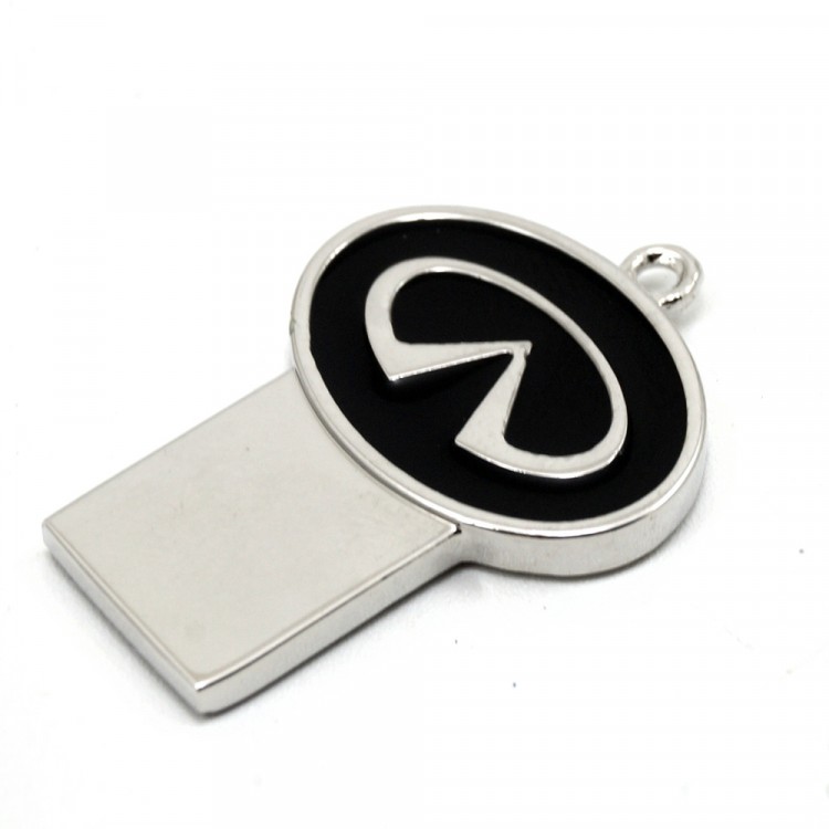 Флешка Инфинити USB2.0 8GB хром/черный