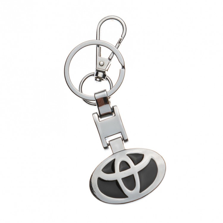 Брелок Toyota металл хром 