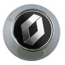 Колпачок на диски Renault 68/62/10 черный-хром конус