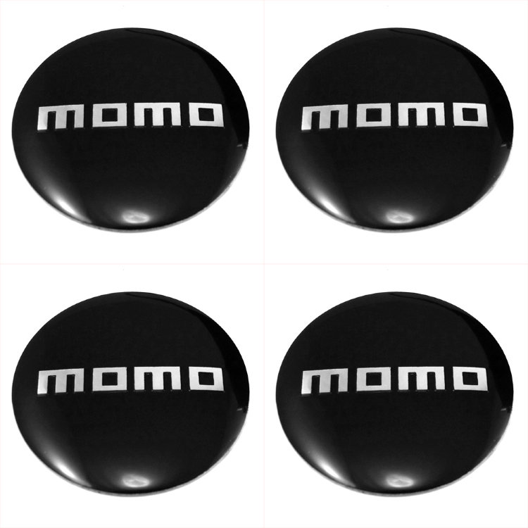 Наклейки на заглушки литых дисков Momo 56 мм металл  