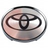 Колпачок на диск Toyota 59/50.5/9 хром и черный  
