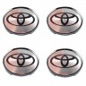 Колпачок на диск Toyota 59/50.5/9 хром и черный  