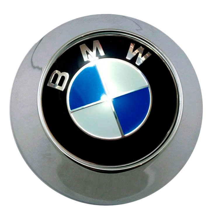 Заглушка на диски BMW 65/60/6 хром конус    