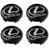 Заглушка ступицы Lexus 66/62/10 black