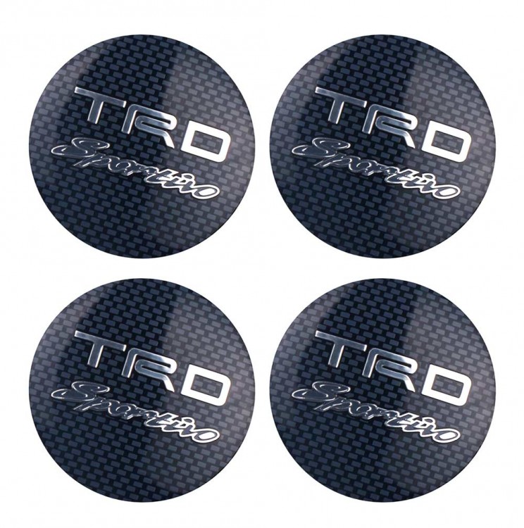 Наклейки на диски Toyota TRD carbon сфера 56 мм 
