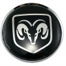 заглушка литого диска  со стикером Dodge  (64/60/6) черный +хром