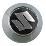 Колпачок на диски Suzuki 61/56/9 хром-черный конус 