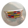 Колпачок на диски Сadillac, 67/54/16 серый хром 9595010 dj цветной логотип