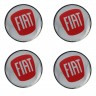 Колпачок ступицы Fiat (63/59/7) хром красный 