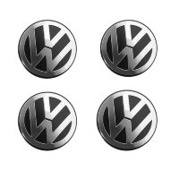 Изображение товара Наклейки на диски Volkswagen  44.5 мм сфера black 