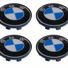 Колпачок на литые диски BMW 58/50/11 хром с каймой