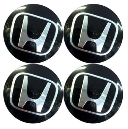 Наклейки на диски Honda black линза 60 мм