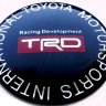 Наклейки на диски Toyota TRD red-black линза 60 мм