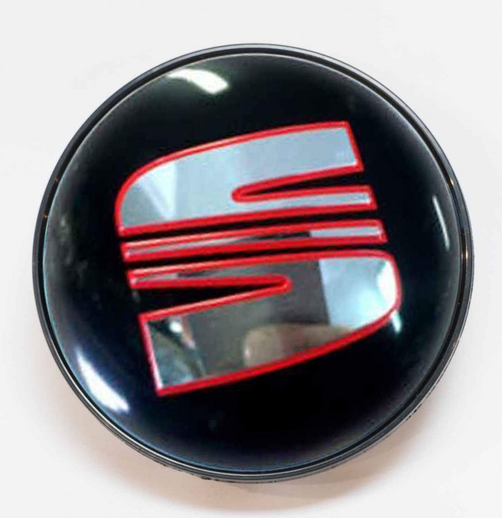 Заглушка литого диска SEAT 67/56/16 черный  