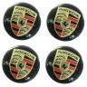 Наклейки на диски Porsche black сфера 60 мм