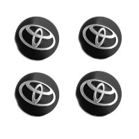 Изображение товара Наклейки на диски Toyota black сфера 62 мм