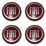  Набор заглушек литых дисков
Fiat 63/58/8 хром-красный