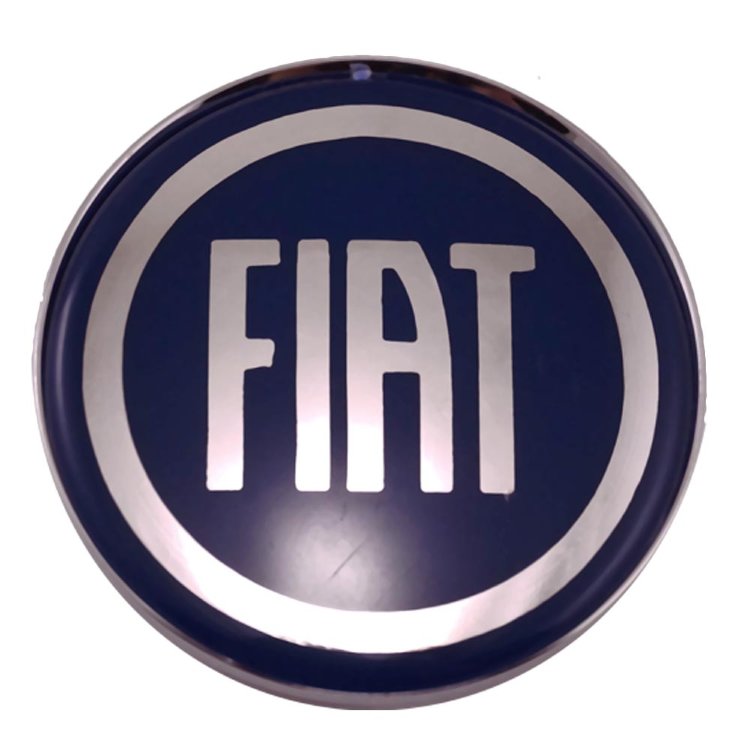 Колпачок ступицы Fiat 63/58/8 хром-синий