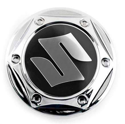 Колпачок на диски Suzuki 68/62/10 хром-черный гайка