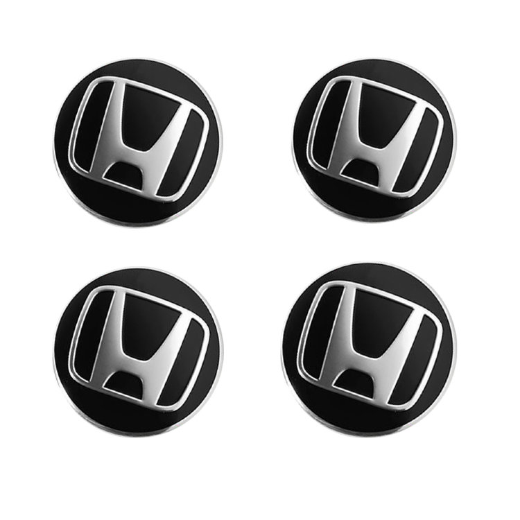 Наклейки на диски Honda black сфера 60 мм