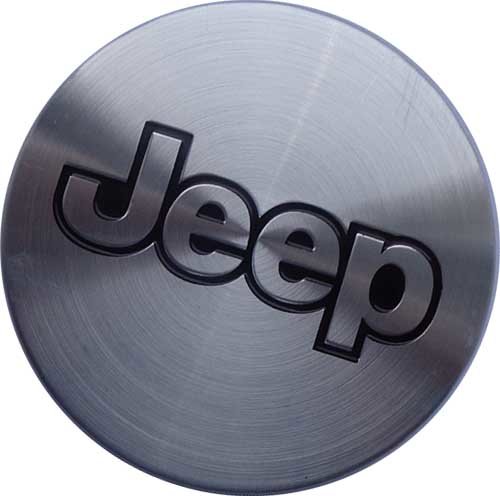 Колпачок ступичный Jeep 55/48/13 серебристый с черным 