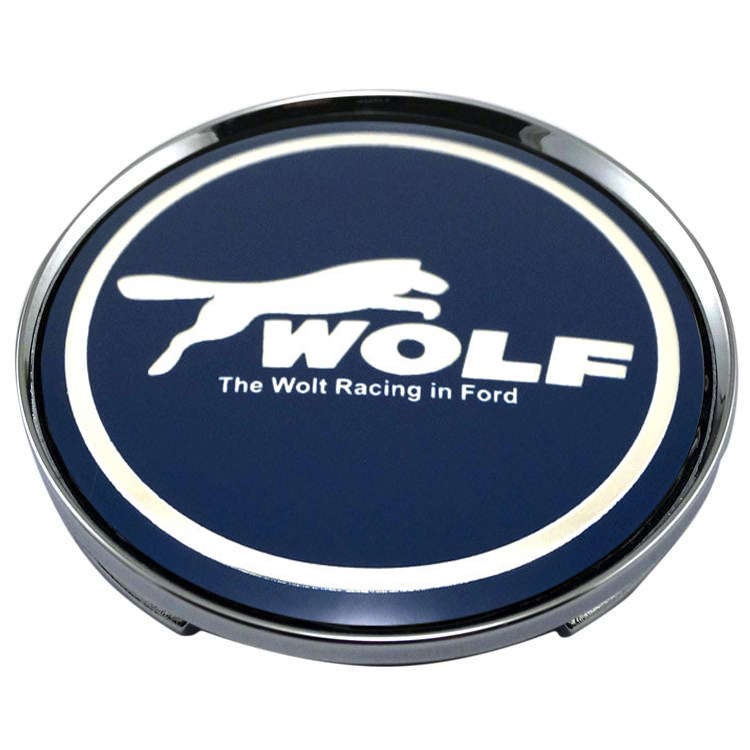 Колпачки на диски 62/56/8 со стикером Ford Wolf синий