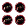 Колпачок на диски Toyota TRD 60/55/7 черный/красный