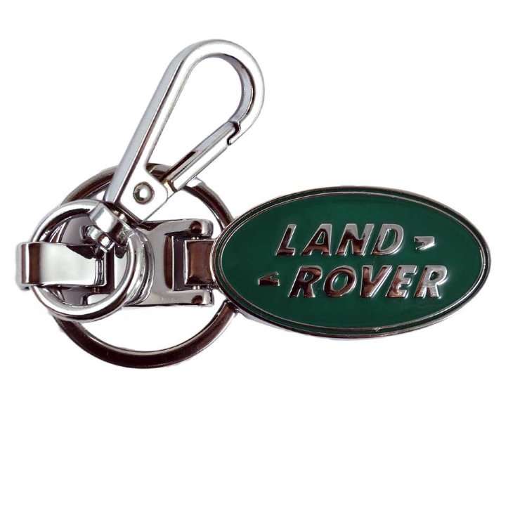 Брелок Land Rover зеленый+хром