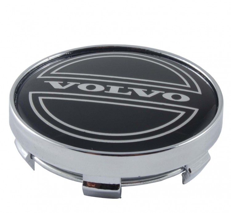 Колпачок на диски Volvo 60/56/9 хром-черный