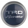 Заглушка на диски Toyota TRD 74/70/9 карбон синий