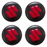 Колпачки ступичные Suzuki 60/56/9 черный+красный