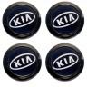 Комплект колпачков для диска KIA 63/56/12 black   
