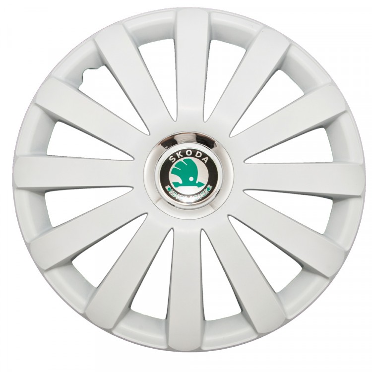 Колпаки колесные R16 Шкода SPR Pro White