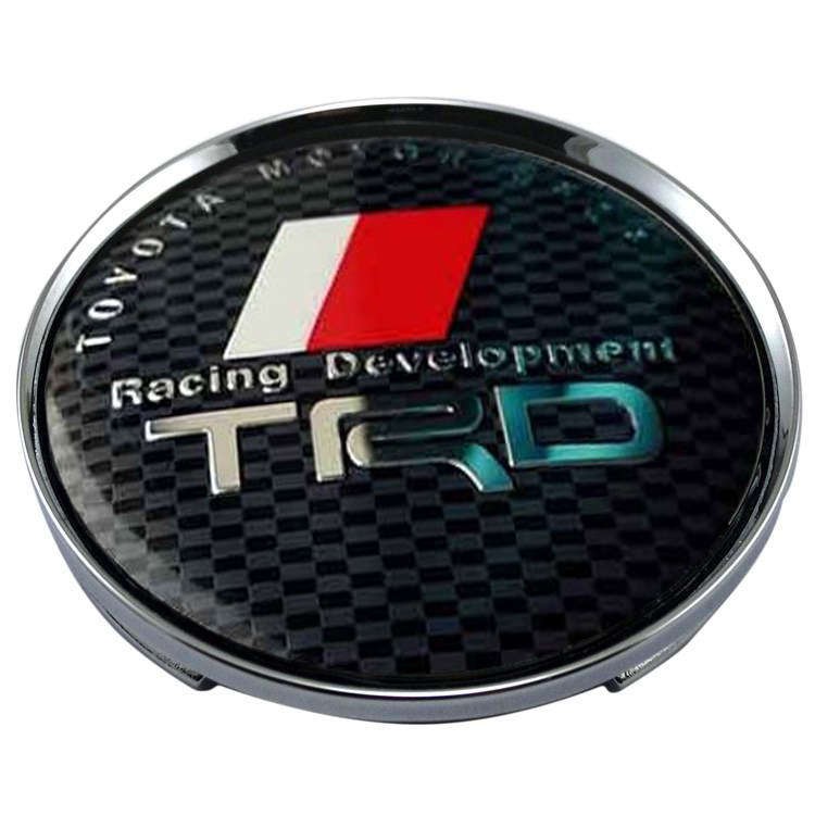 Колпачок на диск Toyota TRD 59/50.5/9 карбон и черный 