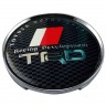 Колпачок на диск Toyota TRD 59/50.5/9 карбон и черный 