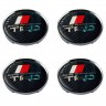 Колпачок на диск Toyota TRD 59/50.5/9 карбон и черный 
