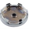 Колпачок в литой диск Wolf 60/56/9 black+chrome