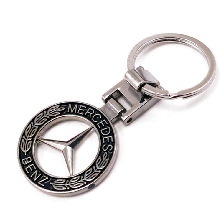 Брелок Mercedes полированная сталь