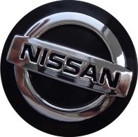Изображение товара Колпачок на диски Nissan Replica 59/55/12 черный-хром 